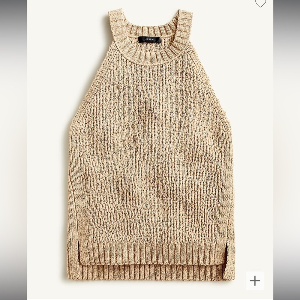 LIKE NEW - J. Crew high neck sweater tank size small